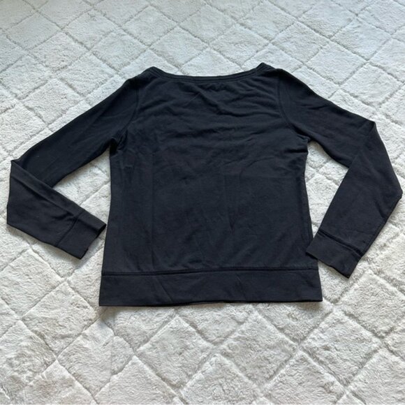 Victoria's Secret PINK | Black "LOVE PINK" Pullover Sweater | Size Small - Picture 4 of 9